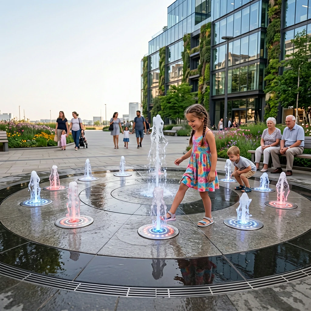 Right On-Interactive Fountain-Commercial Interactive Fountain-02