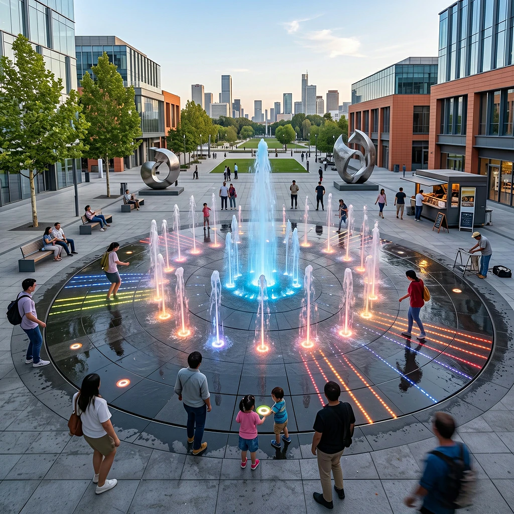 Right On-Interactive Fountain-Commercial Interactive Fountain-05